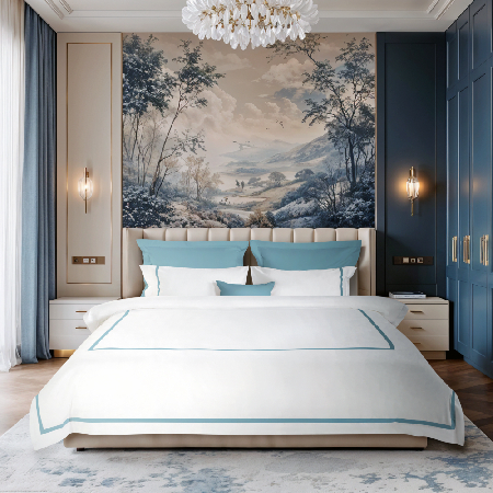 Комплект постельного белья Ноктюрн Azure 300 ТС