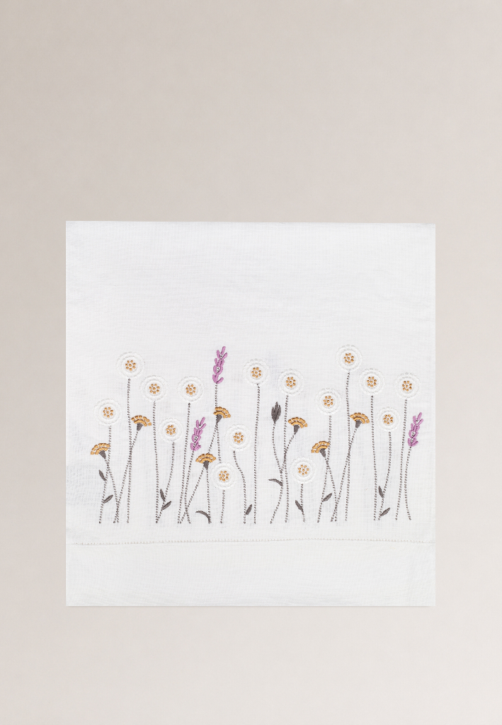 Дорожка столовая lin/cotton с вышивкой Meadow romance
