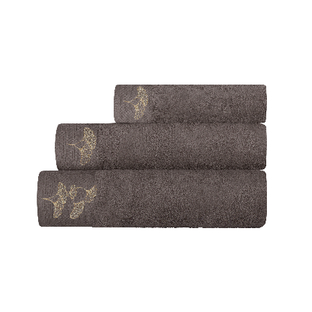 Набор махровых полотенец Тирамису с вышивкой Гинкго