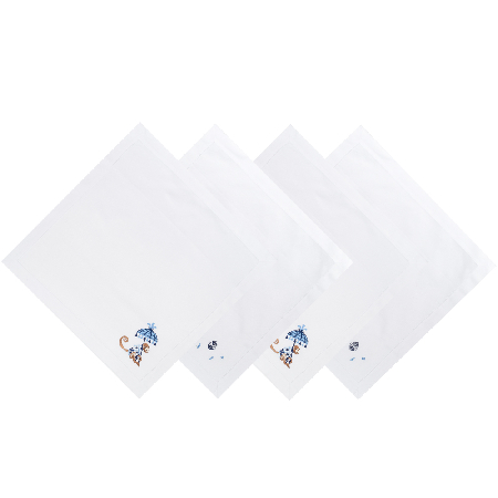 Набор салфеток столовых с вышивкой French monkey