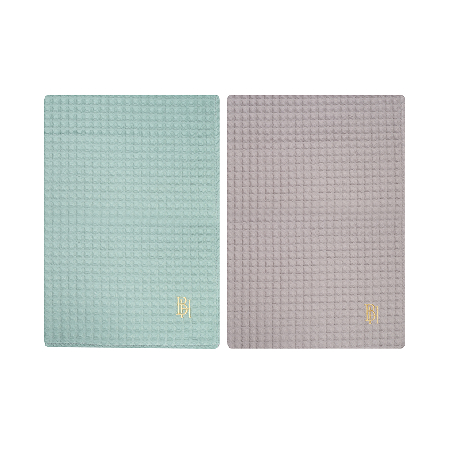 Набор полотенец вафельных Honey mint