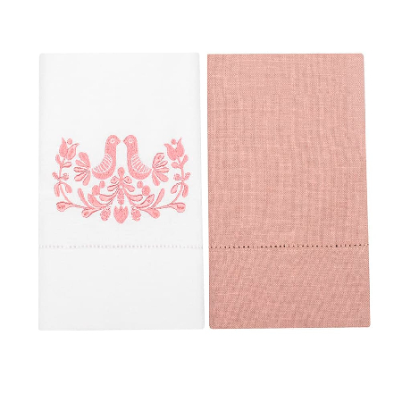 Набор полотенец столовых с вышивкой Scandi birds