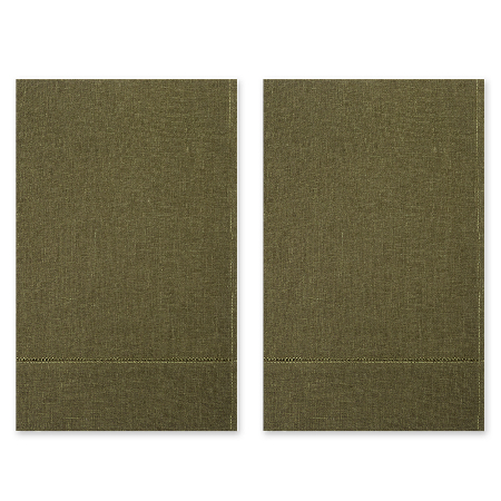 Комплект полотенец столовых lin/cotton Olive Green