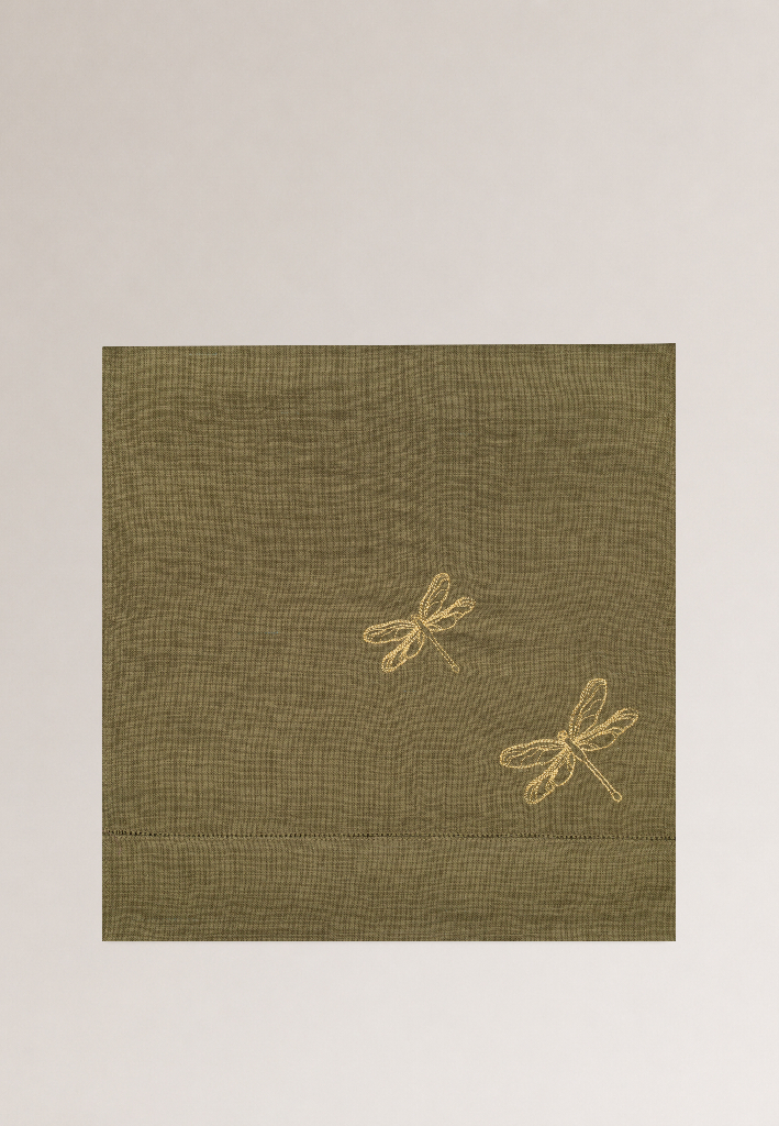 Дорожка столовая lin/cotton с вышивкой Golden wings