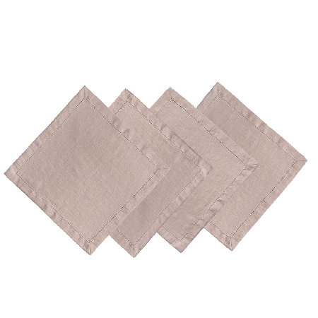 Комплект салфеток столовых lin/cotton French Rose