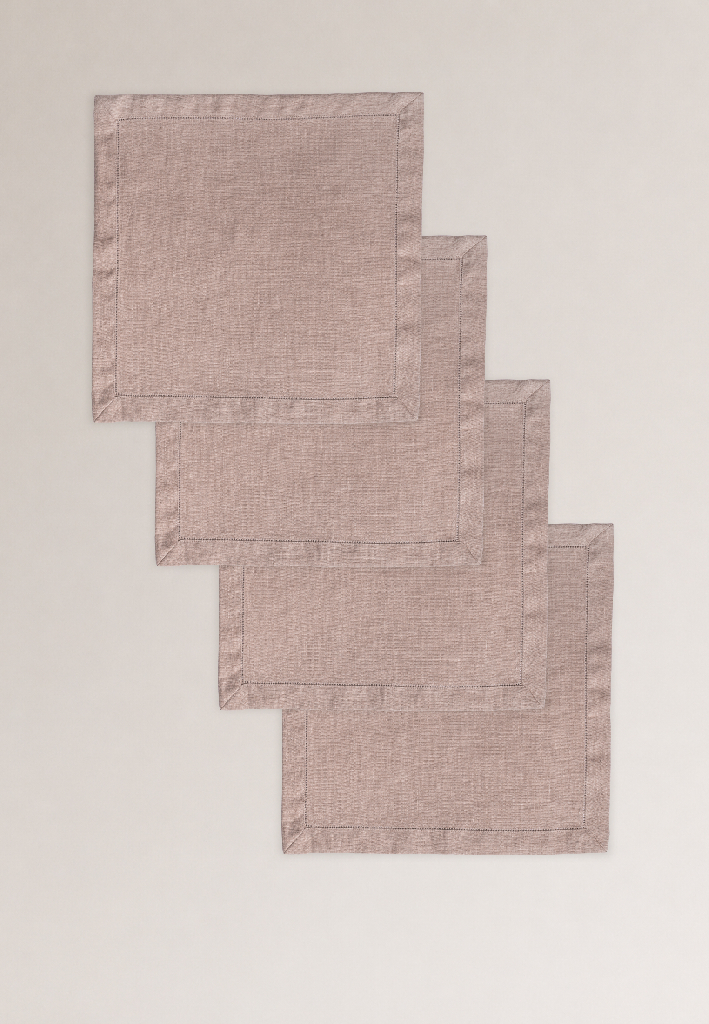 Комплект салфеток столовых lin/cotton French Rose
