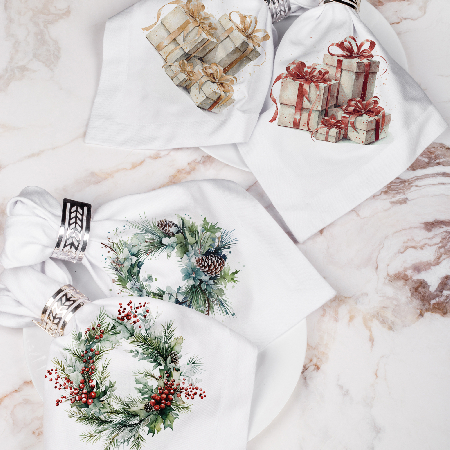 Набор салфеток столовых Утро у елки