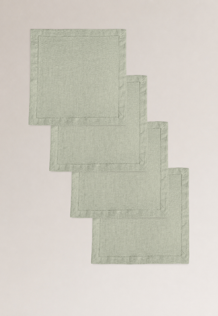 Комплект салфеток столовых lin/cotton Crystal Green
