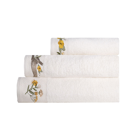 Набор махровых полотенец Айвори с вышивкой Зайки Дюрер