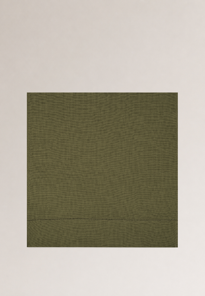 Дорожка столовая lin/cotton Olive Green