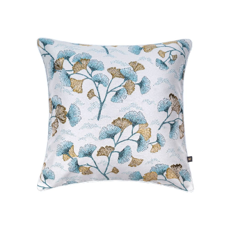 Декоративная подушка Гингко бирюза