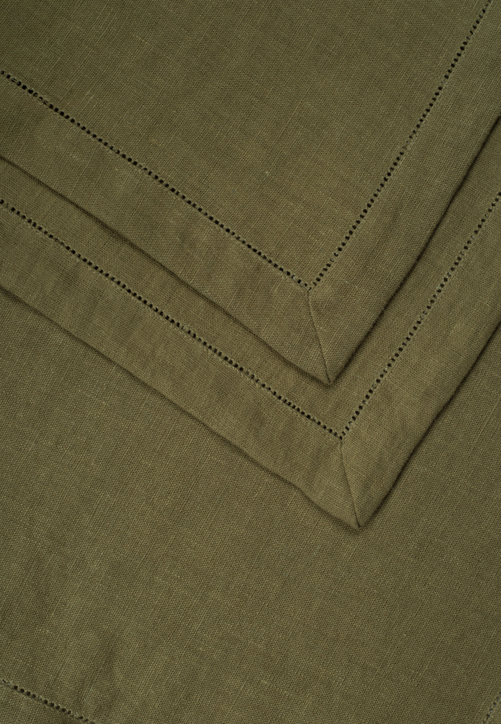 Комплект салфеток столовых lin/cotton Olive Green