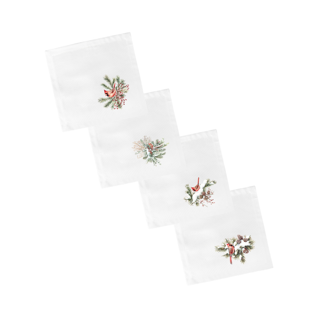 Набор салфеток столовых Зимний кардинал
