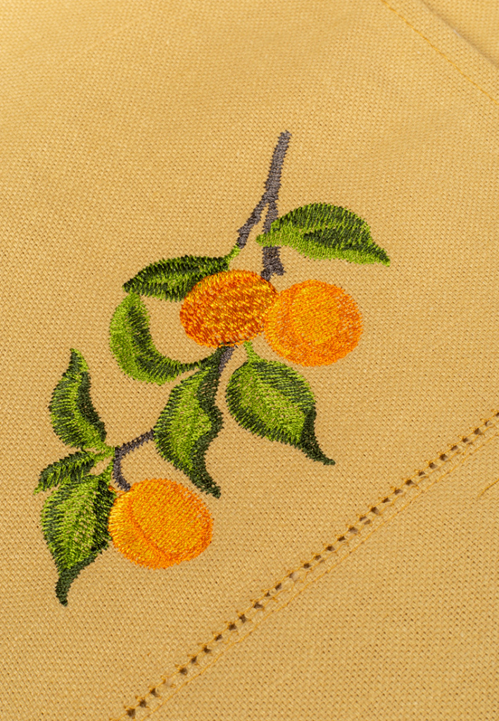 Дорожка столовая lin/cotton с вышивкой Apricot garden