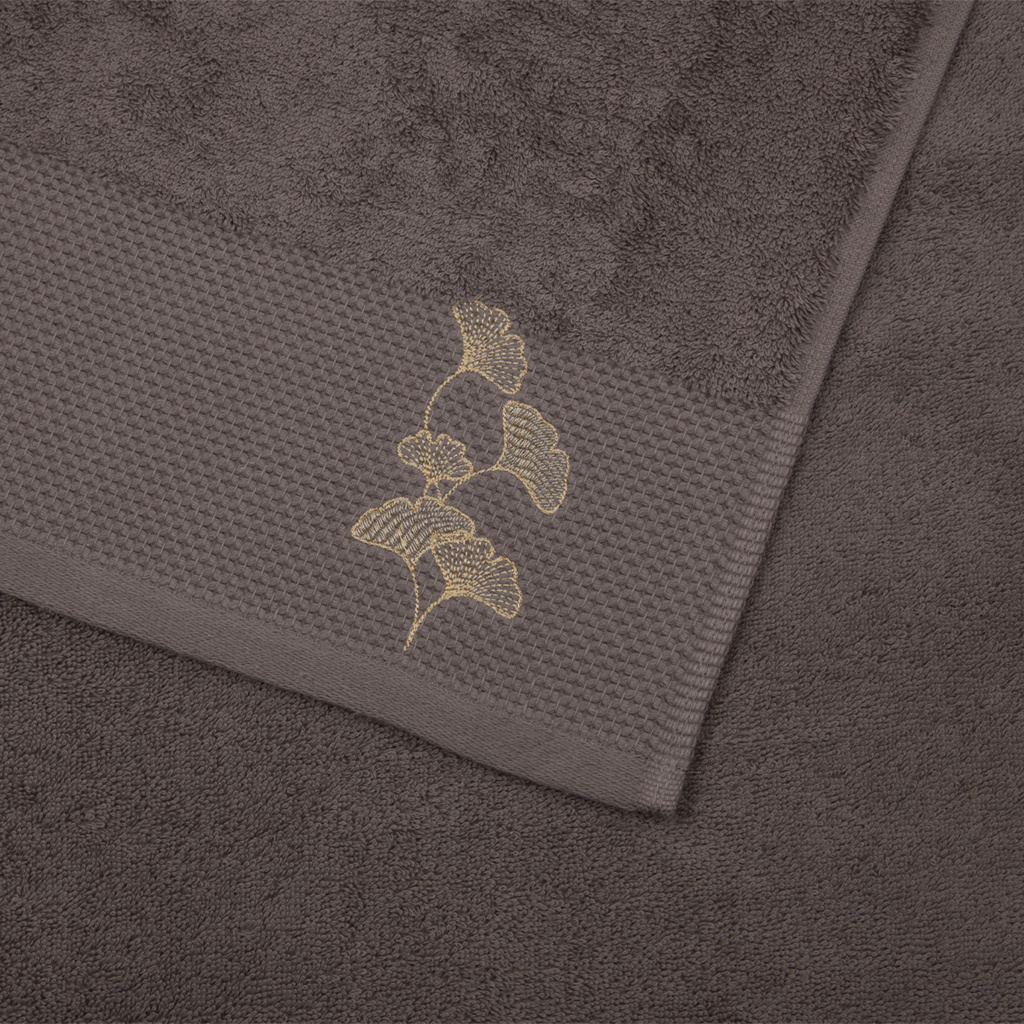 Набор махровых полотенец Тирамису с вышивкой Гинкго