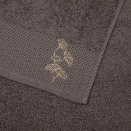 Набор махровых полотенец Тирамису с вышивкой Гинкго