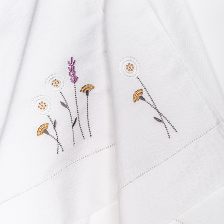 Комплект полотенец столовых с вышивкой lin/cotton Meadow romance