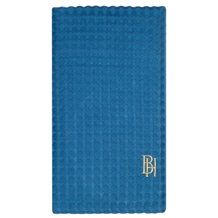 Полотенце вафельное Индиго с вышивкой BH