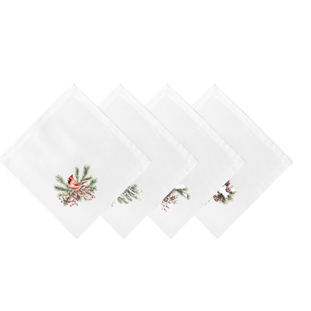 Набор салфеток столовых Зимний кардинал