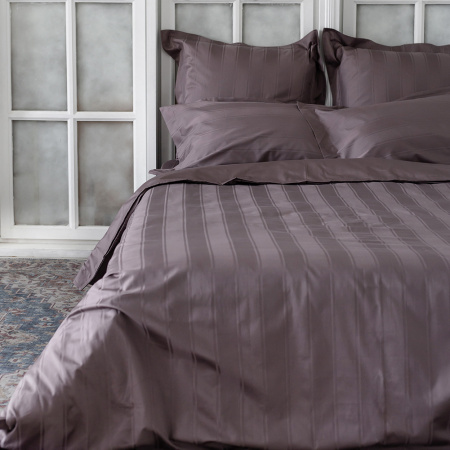 Пододеяльник Винсент Chocolate страйп-сатин 400 TC