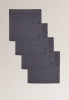 Комплект салфеток столовых lin/cotton Dark Grey