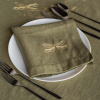 Комплект салфеток столовых с вышивкой lin/cotton Golden wings