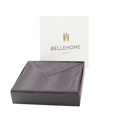 Комплект постельного белья Винсент Chocolate страйп-сатин 400 TC