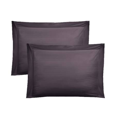 Набор наволочек Винсент Chocolate страйп-сатин 400 TC