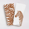 Набор полотенец вафельных Зебра пустыни