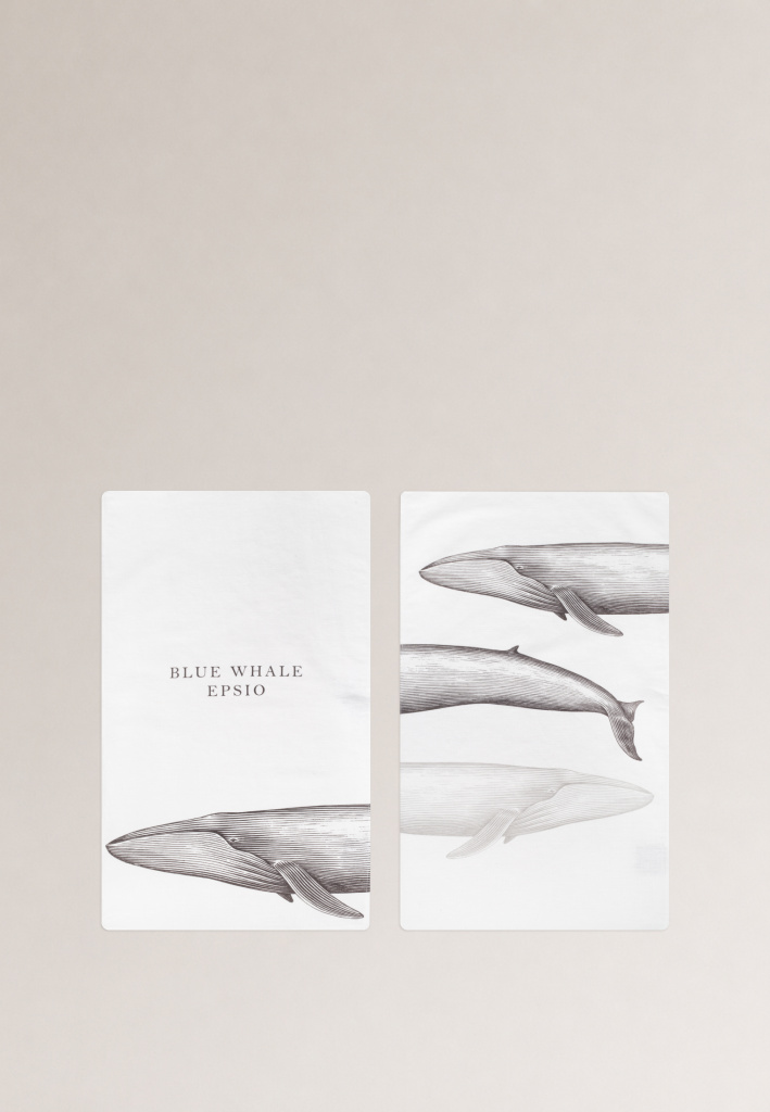 Комплект полотенец столовых Blue whale
