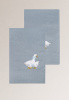 Комплект полотенец столовых с вышивкой lin/cotton Goose bernadotte