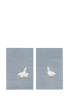 Комплект полотенец столовых с вышивкой lin/cotton Goose bernadotte