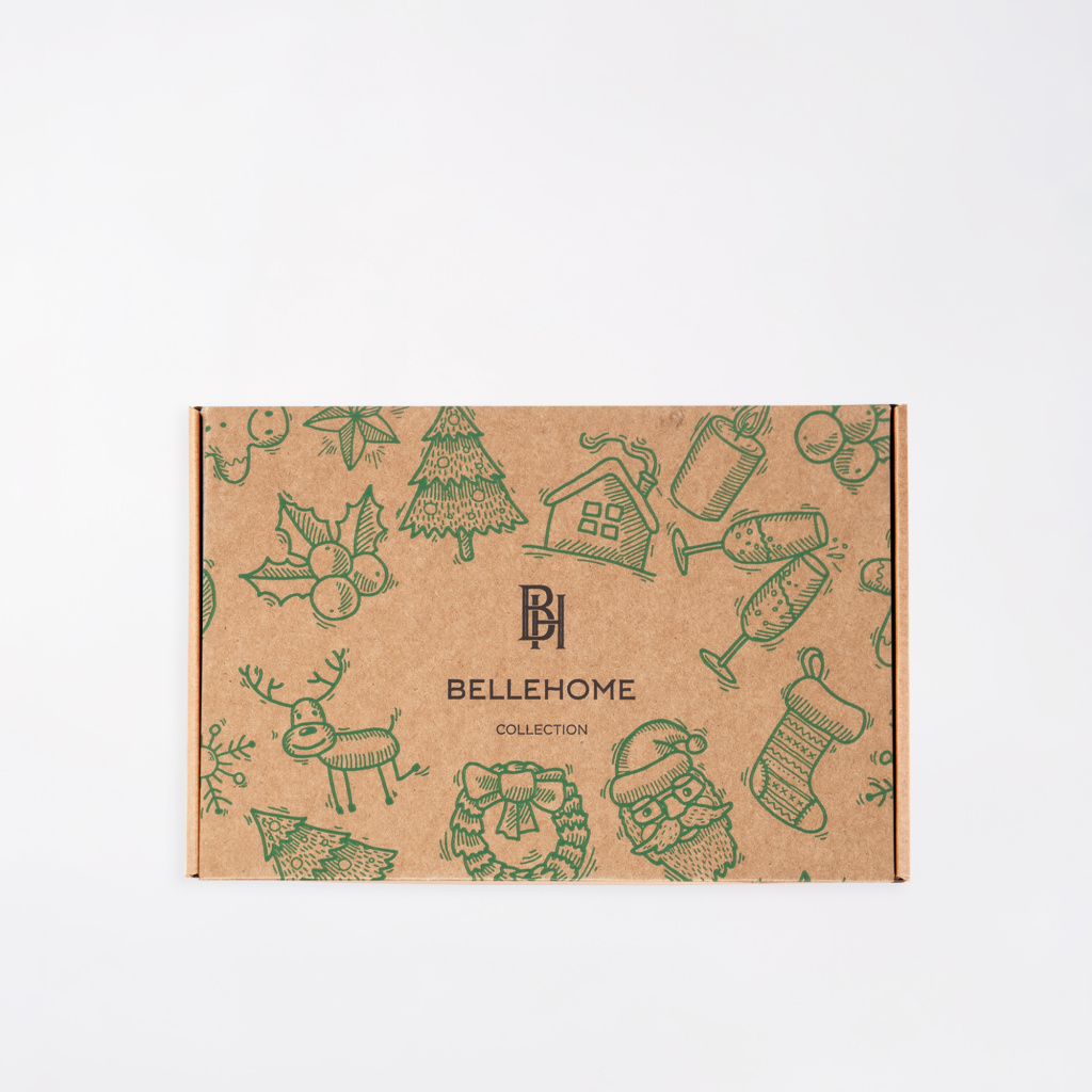 Набор полотенец вафельных Зимний двор