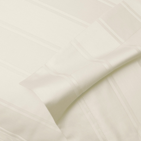 Наволочка Винсент Cream страйп-сатин 400 TC