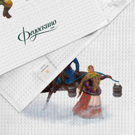 Набор полотенец вафельных Лихая Русь "Федоскино"