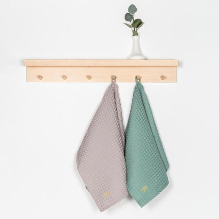 Набор полотенец вафельных Honey mint