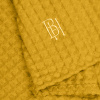 Полотенце вафельное Горчица с вышивкой BH