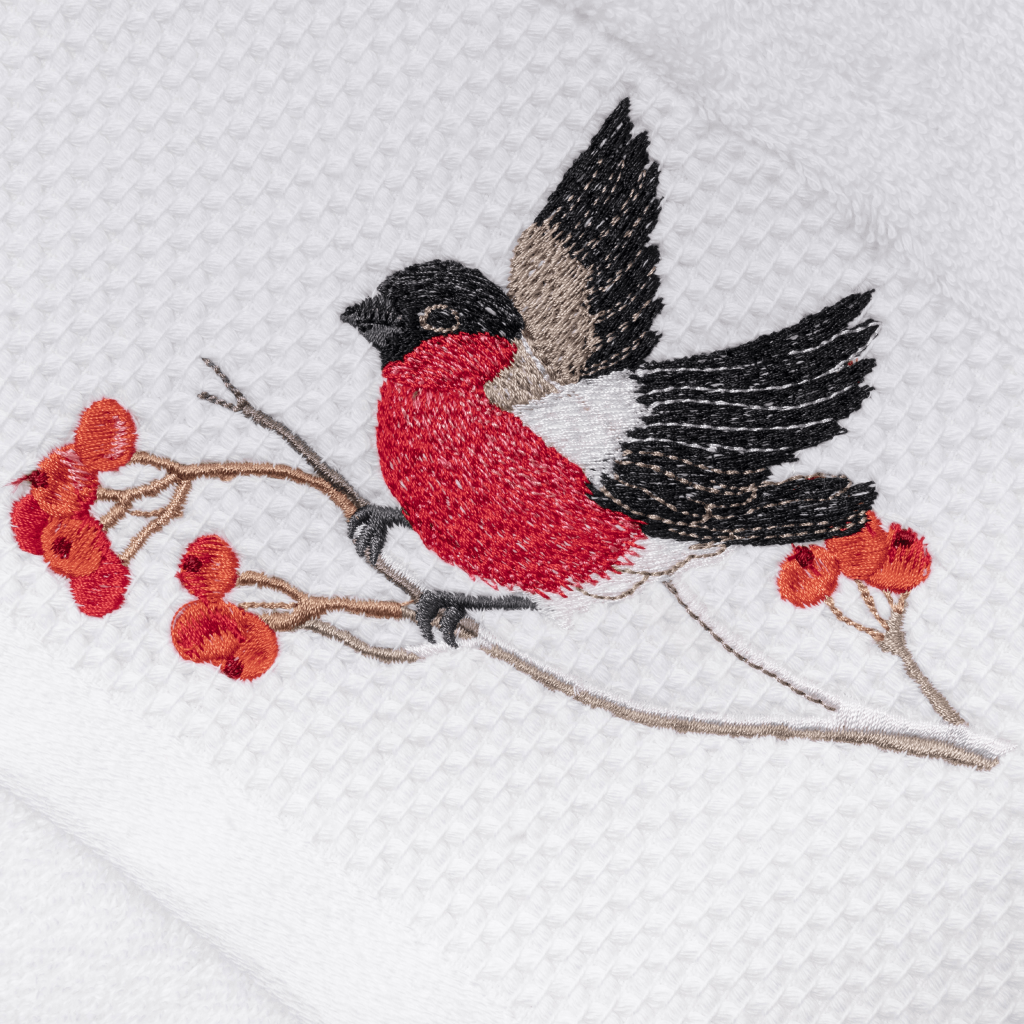 Набор махровых полотенец Айсберг с вышивкой Русская зима