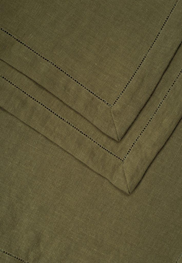 Комплект салфеток столовых lin/cotton Olive Green
