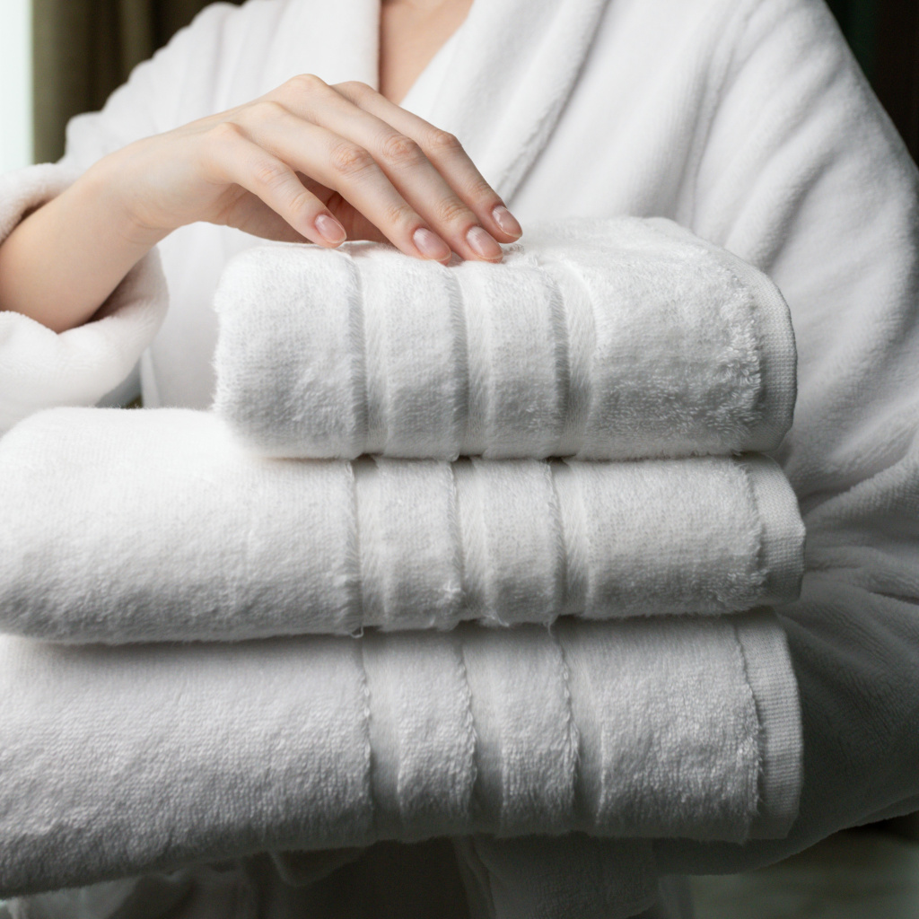 Набор махровых полотенец Акито Айсберг