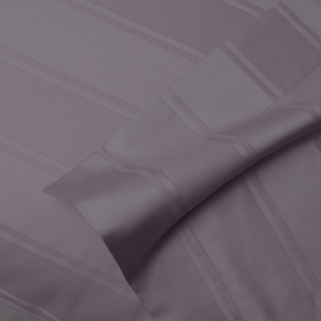 Наволочка Винсент Chocolate страйп-сатин 400 TC