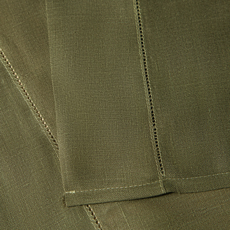 Дорожка столовая lin/cotton Olive Green