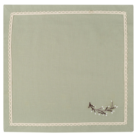 Набор салфеток столовых с вышивкой Easter bunny (nude)