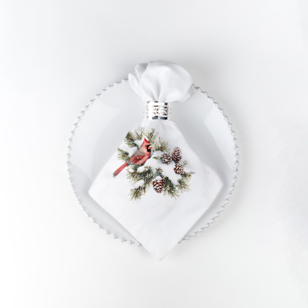 Набор салфеток столовых Зимний кардинал