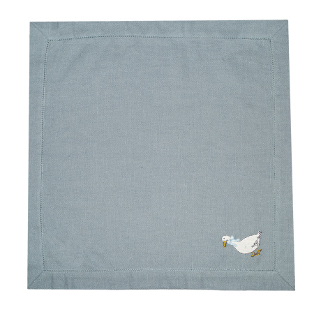 Комплект салфеток столовых с вышивкой lin/cotton Goose bernadotte