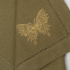 Комплект салфеток столовых с вышивкой lin/cotton Golden wings