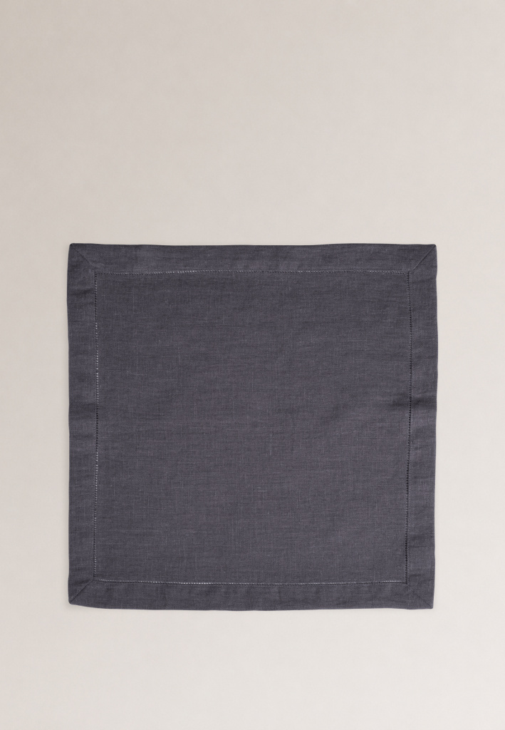 Комплект салфеток столовых lin/cotton Dark Grey